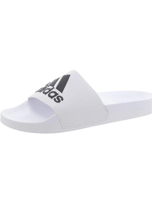 Men's sandals with a wide strap for supportADILETTE SHOWER Mens Open toe Slide on Pool Slides