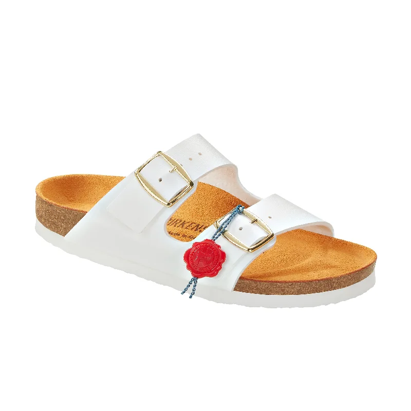 Men's sandals with a durable outer soleArizona 1973 White Sportwear Birko-Flor