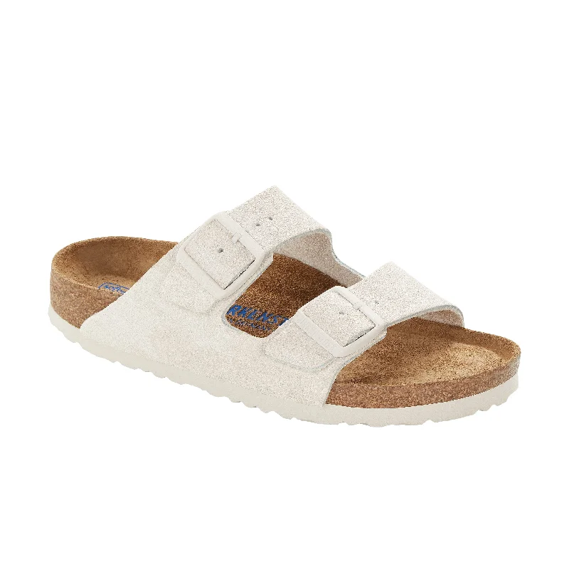 Men's leather sandals with an adjustable strapArizona SFB Antique White Suede Leather