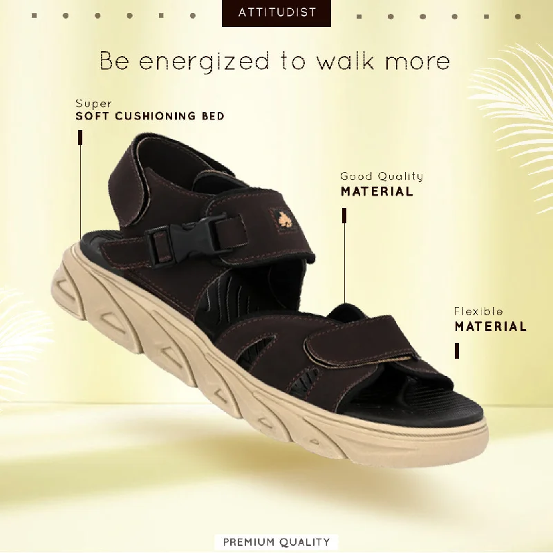Men's sandals with a leather lining for comfortAttitudist Unisex Handcrafted Brown Casual Sandal Men's sandals with a leather lining for comfortAttitudist Unisex Handcrafted Brown Casual Sandal