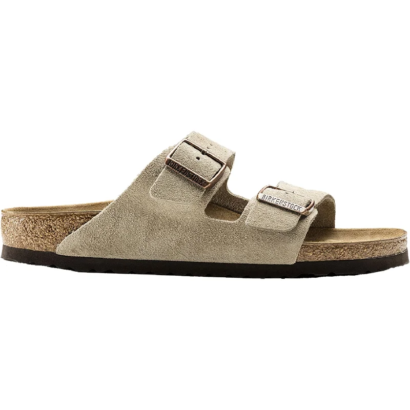 Men's sandals with a pointed toe for a stylish lookUnisex Birkenstock Arizona Taupe Suede