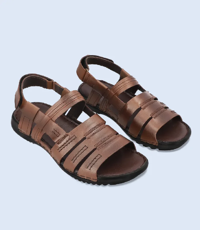 Men's sandals with a pointed toe for a stylish lookBM4611-BROWN-Men Casual Sandal