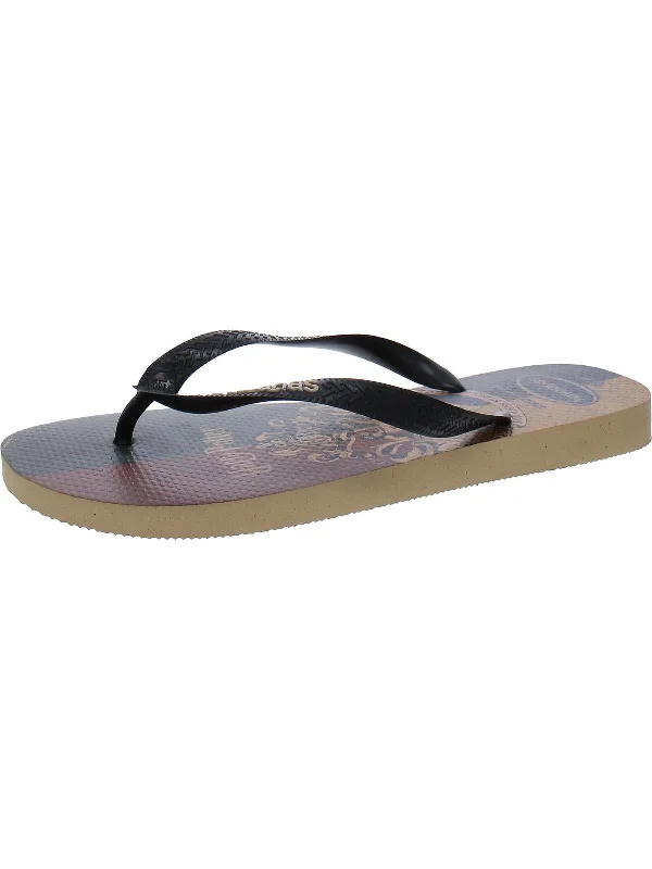 Men's sandals with a toe post designHARRY POTTER Mens Slip On Thong Sandal Flip-Flops