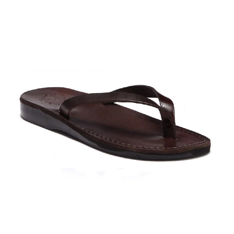 Men's sandals with a buckle closureJaffa - Leather Flip Flop Sandal | Brown