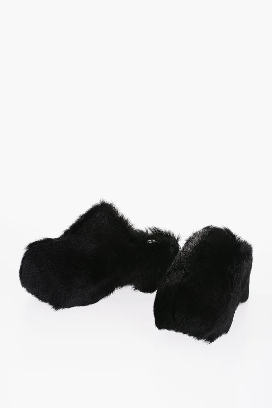 Men's sandals with a cushioned footbedJil Sander Fur Chunky Mules