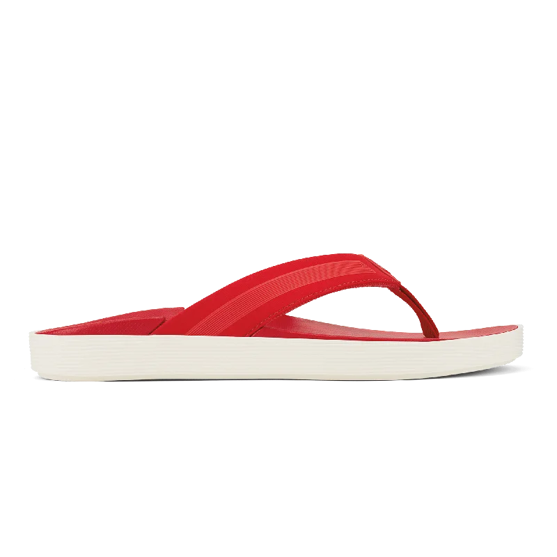 Men's sandals with a wide strap for supportLeeward - Red Lava