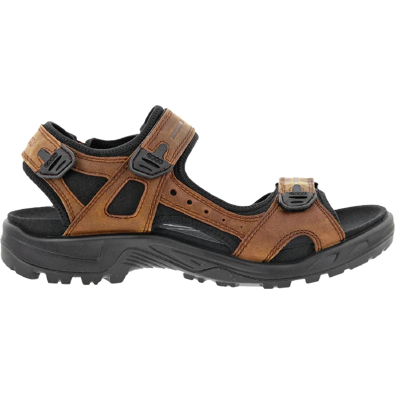 Men's sandals with a removable insole for cleaningMen's Ecco Yucatan Plus Sierra Nubuck