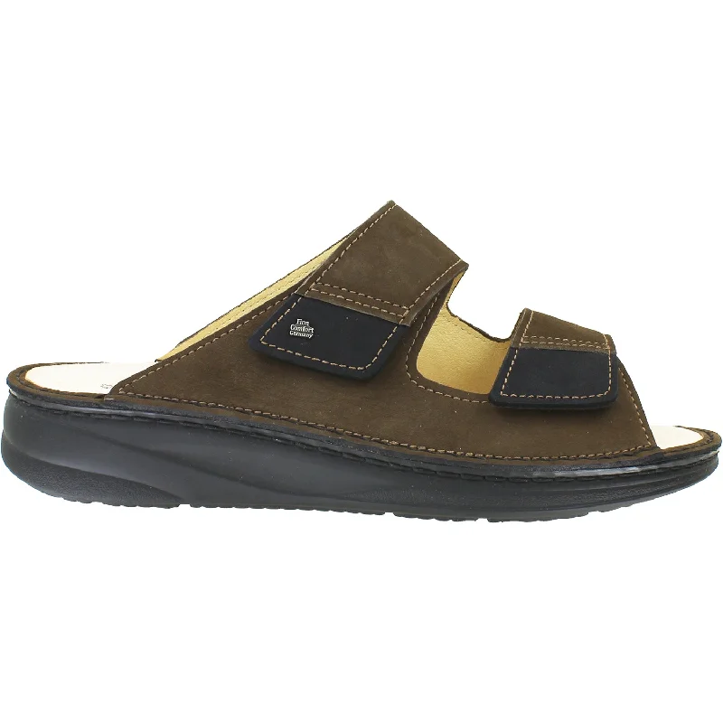 Men's sandals with a cushioned footbedMen's Finn Comfort Psara Chestnut/Black Nubuck