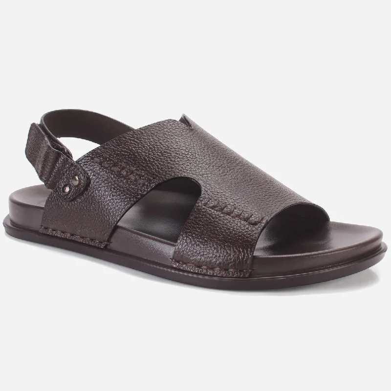 Men's sandals with a toe post designMens "KEMPTER" Leather Open Toe Sandals