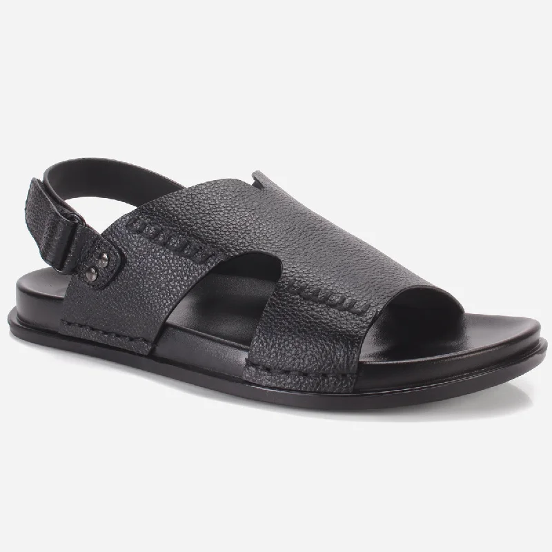 Men's sandals with a cushioned footbedMens "KEMPTER" Leather Open Toe Sandals