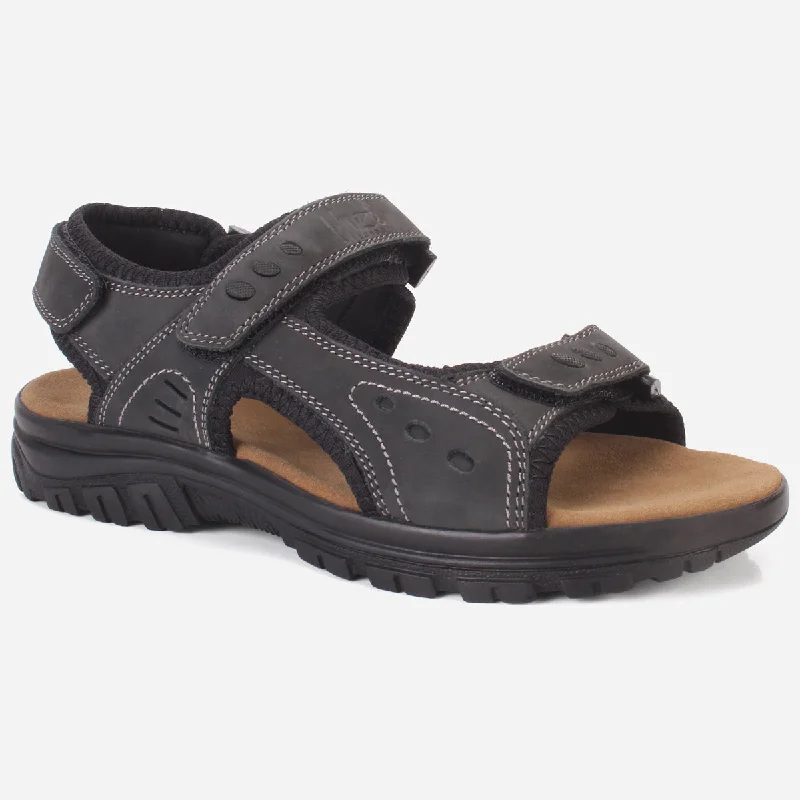 Men's sandals with a contrast stitching detailMens "MOXAC" Casual Summer Open-Toe Sandals