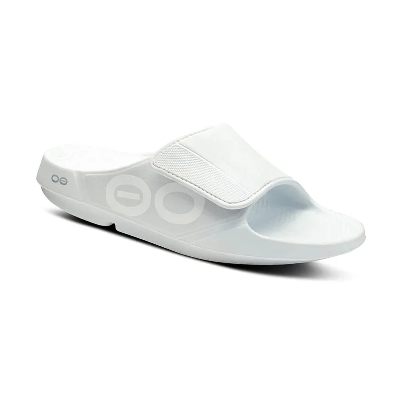 Men's sandals with a removable insole for cleaningMen's OOahh Sport Flex White