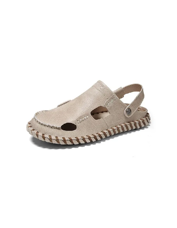 Men's sandals with a wide strap for supportMen's Summer Leather Sandals Loafers (Wholesale Price)