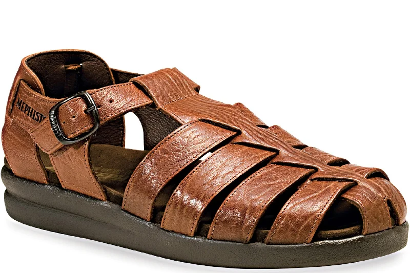 Men's sandals with a decorative buckle or charmSam Fisherman