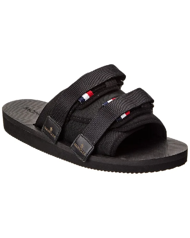 Men's sandals with a buckle closureMoncler Slideworks Canvas Slide