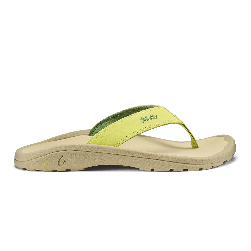 Men's sandals with a buckle closure‘Ohana - Leaf Green / Sand