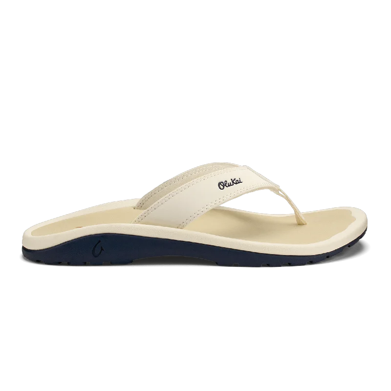 Men's sandals with a removable insole for cleaning‘Ohana - White Sand / Deepest Depths