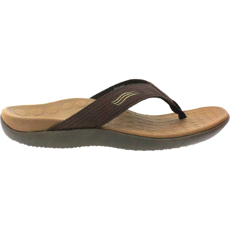 Men's sandals with a stretchy strap for a better fitUnisex Vionic Wave Chocolate Synthetic