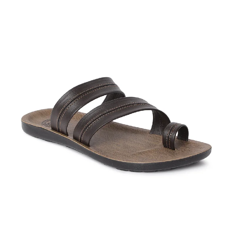 Men's sandals with a stretchy strap for a better fitParagon  PUK2206G Men Stylish Sandals | Comfortable Sandals for Daily Outdoor Use | Casual Formal Sandals with Cushioned Soles