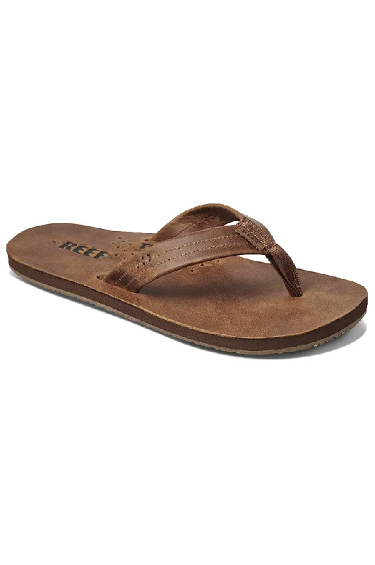 Men's sandals with a wide strap for supportReef Draftsmen Leather Flip Flop Sandals