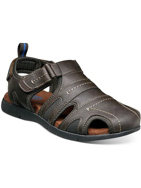 Men's sandals with a removable insole for cleaningRio Grande Mens Faux Leather Lightweight Fisherman Sandals