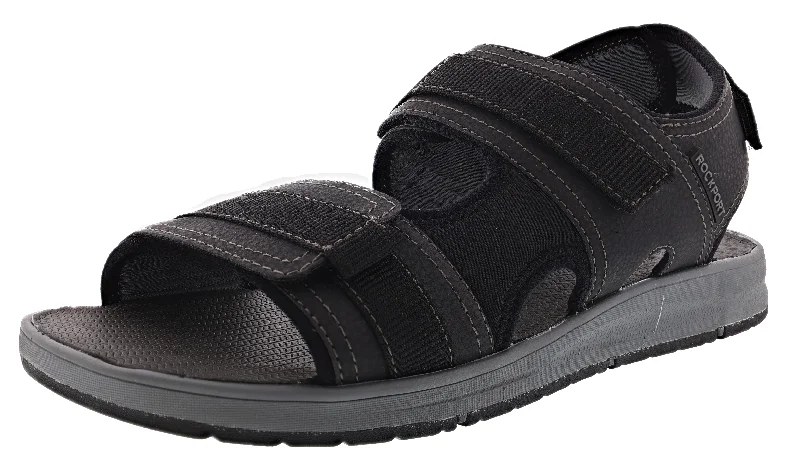 Men's sandals with a cushioned footbedRockport Men's Lucky Bay Sport 3 Strap Sandals