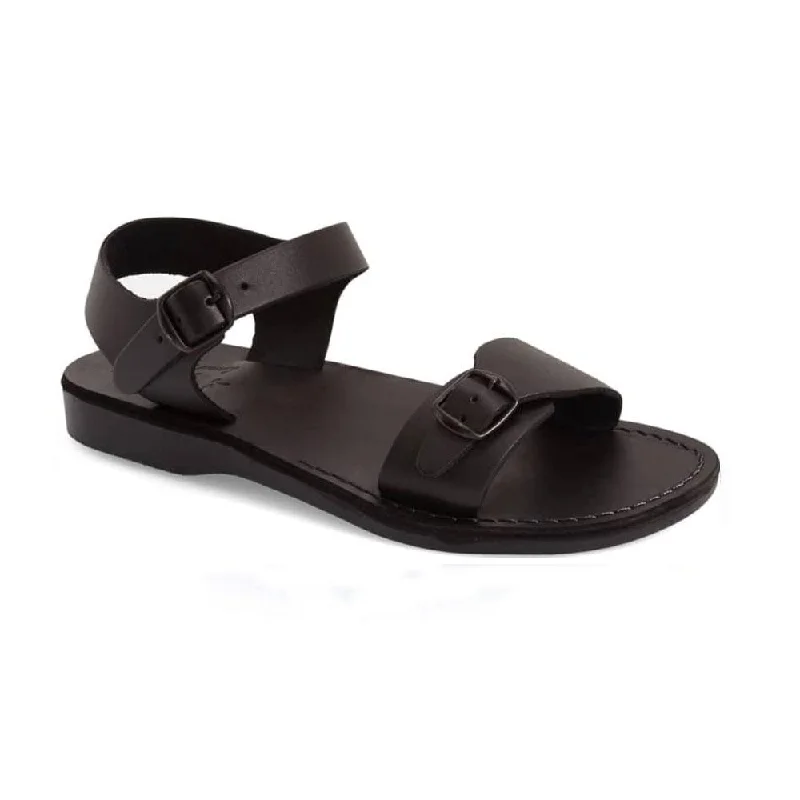 Men's sandals with a removable insole for cleaningThe Original - Leather Adjustable Buckle Sandal | Black