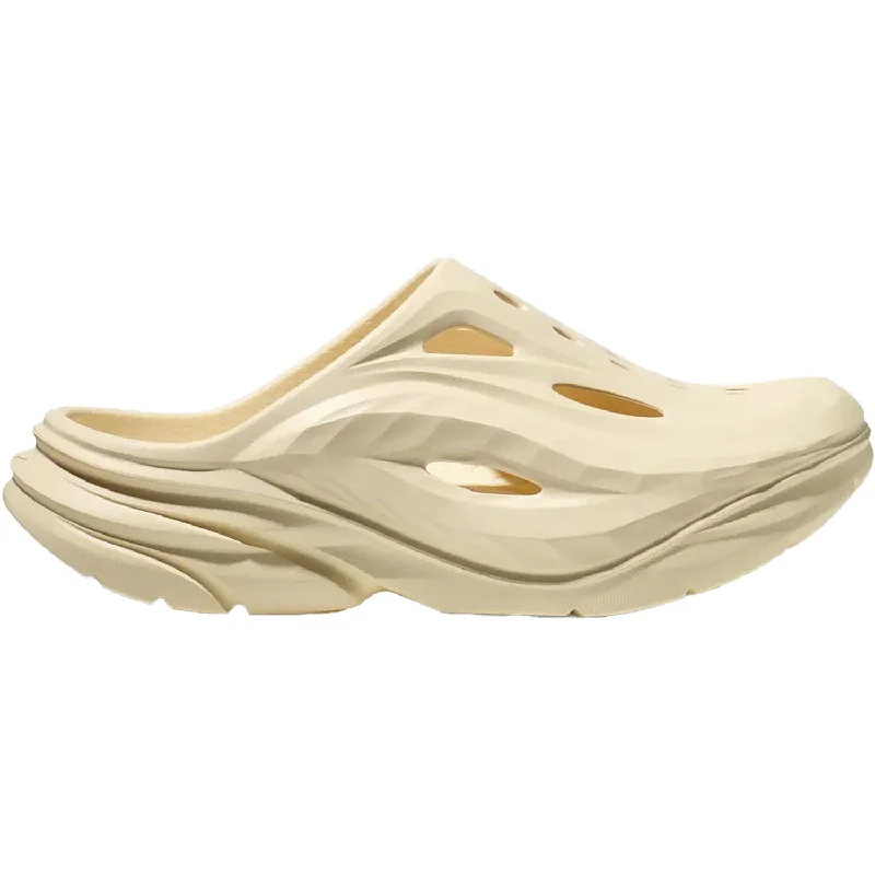 Waterproof men's sandals for water activitiesUnisex Hoka Ora Recovery Mule Vanilla/Vanilla Synthetic