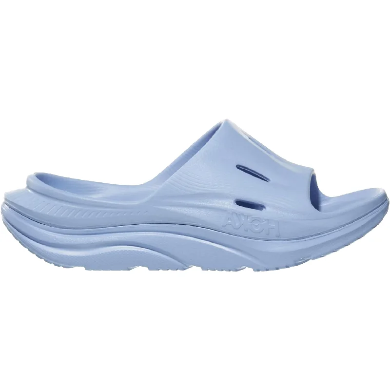 Men's sandals with a removable insole for cleaningUnisex Hoka Ora Recovery Slide 3 Dusk/Dusk EVA