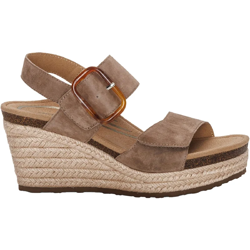 Men's sandals with a toe post designWomen's Aetrex Ashley Taupe Leather