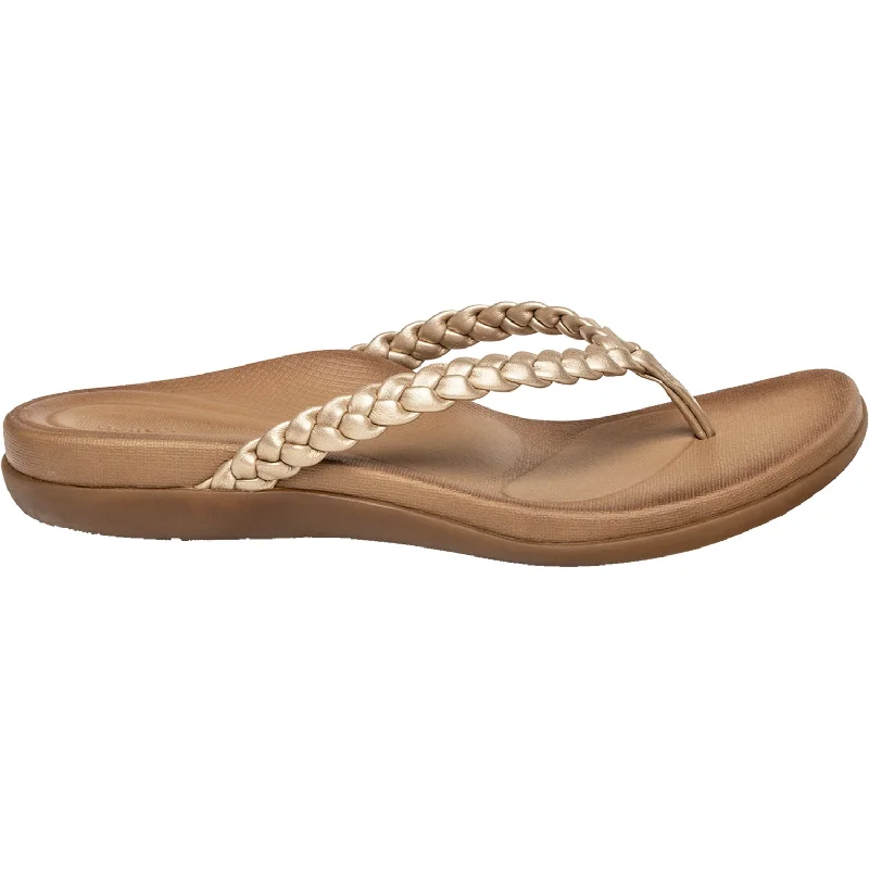 Men's sandals with a shock - absorbing insoleWomen's Aetrex Rachael Gold Synthetic