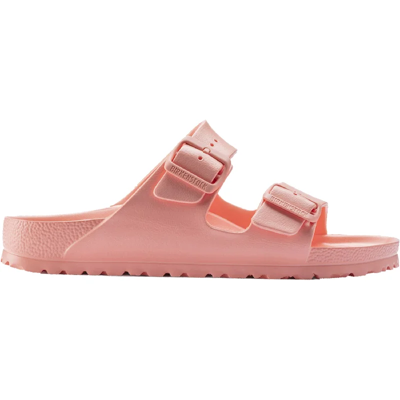 Men's sandals with a removable insole for cleaningWomen's Birkenstock Arizona Essentials Coral Peach EVA