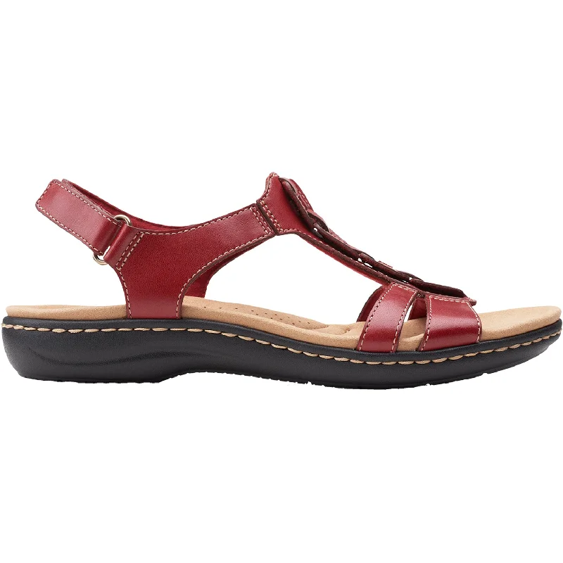 Men's sandals with a padded heelWomen's Clarks Laurieann Kay Red Leather