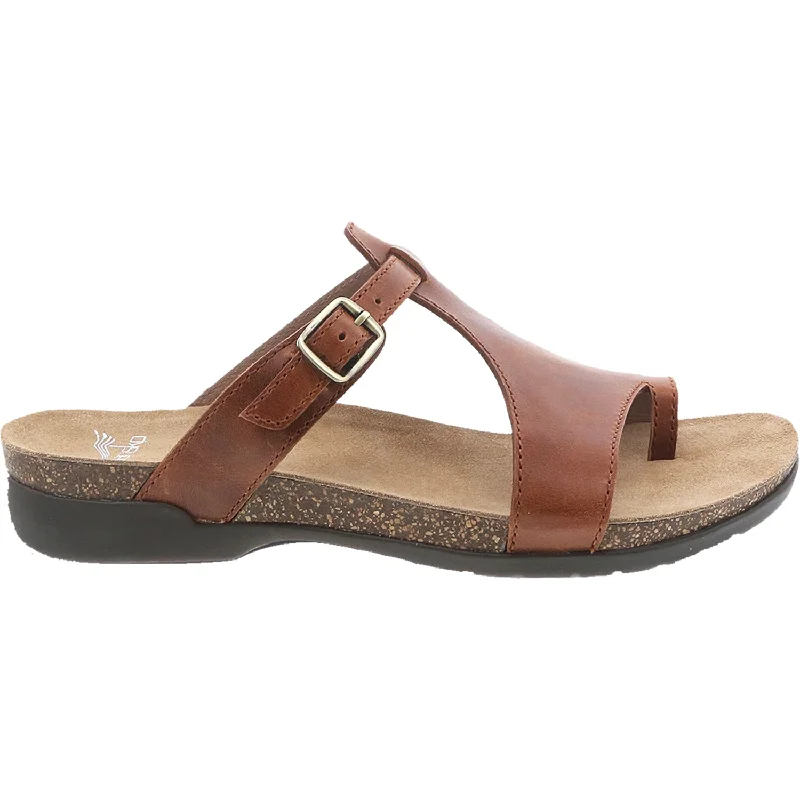 Men's sandals with a durable outer soleWomen's Dansko Remi Brown Waxy Burnished Leather