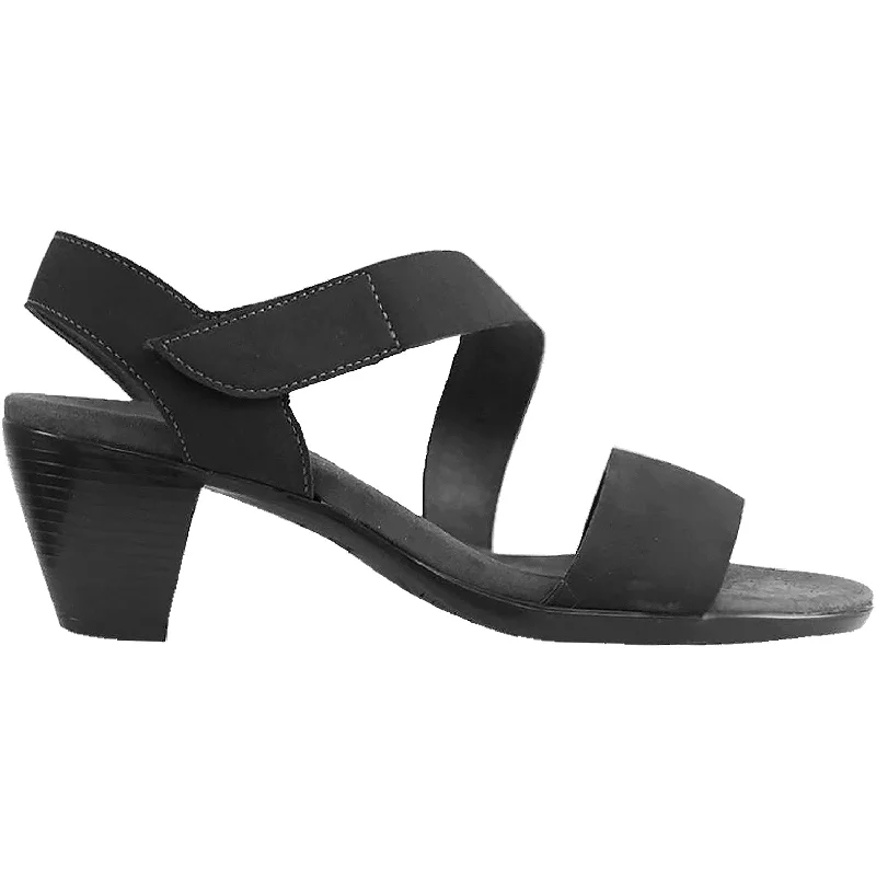 Flip - flop style men's sandals for beach wearWomen's Munro Lucia Black Nubuck