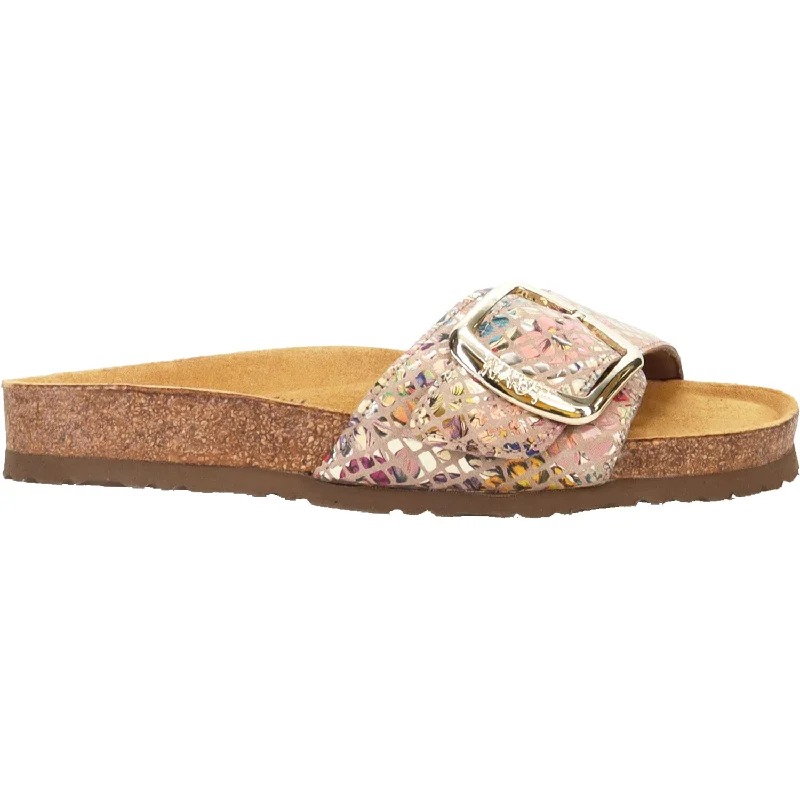 Men's sandals with a wide strap for supportWomen's Naot Maryland Golden Floral Leather