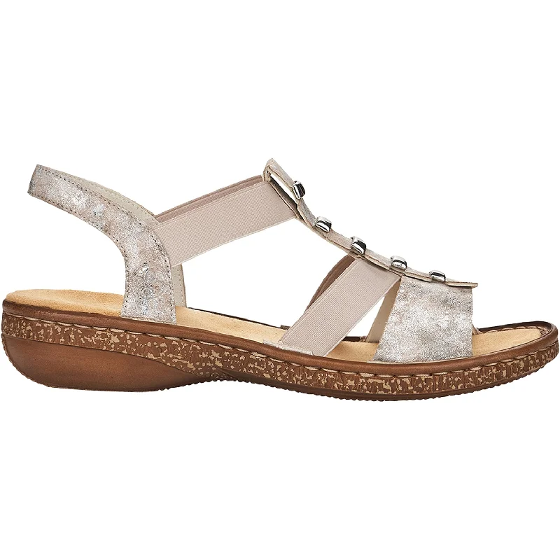 Men's sandals with a toe post designWomen's Rieker 62850-90 Regina 50 Rose Metallic Synthetic Men's sandals with a toe post designWomen's Rieker 62850-90 Regina 50 Rose Metallic Synthetic
