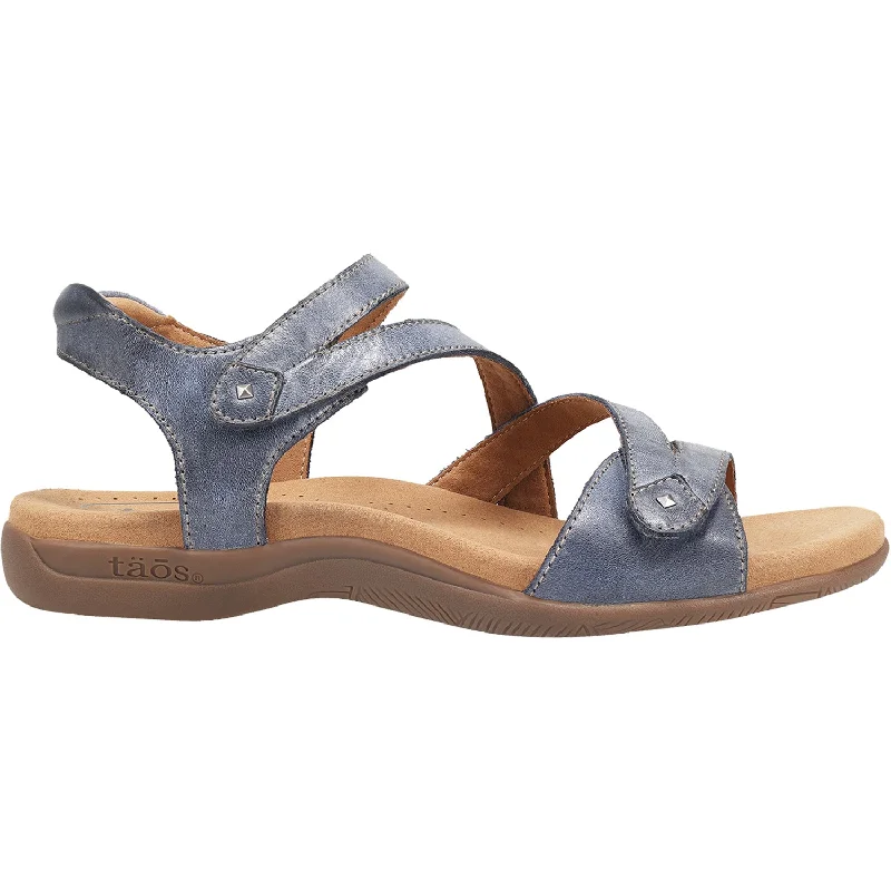 Men's sandals with a flexible sole for easy movementWomen's Taos Big Time Dark Blue Leather