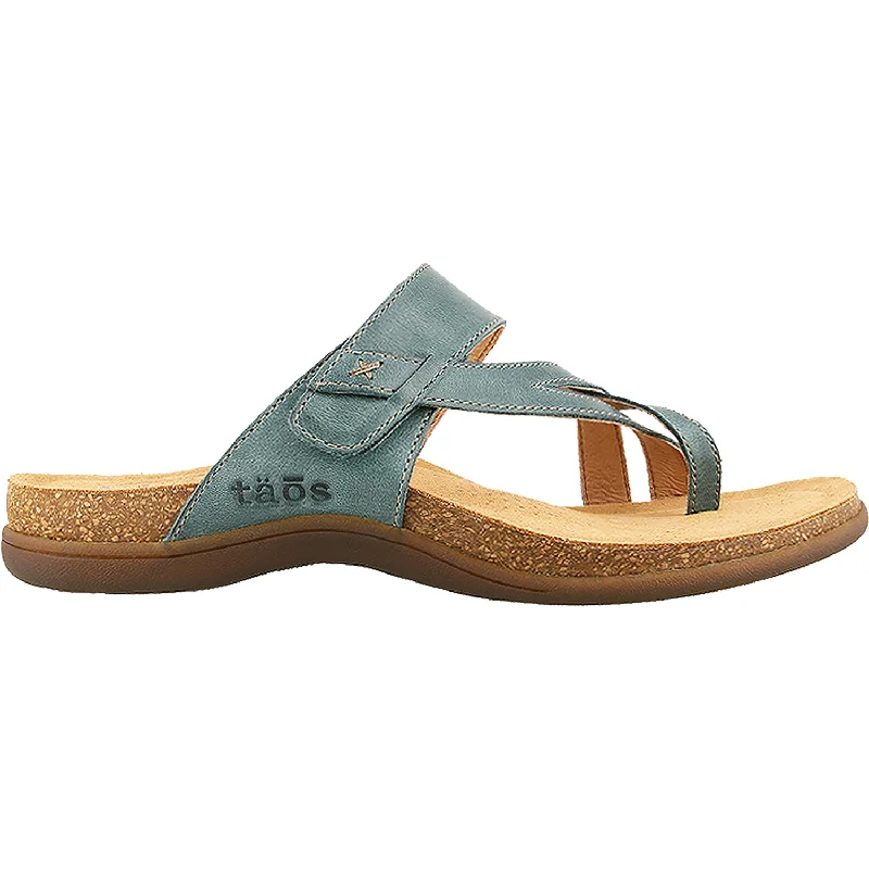 Men's sandals with a cushioned footbedWomen's Taos Perfect Teal Leather