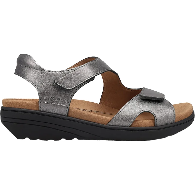 Men's sandals with a shock - absorbing insoleWomen's Taos Serene Pewter Leather