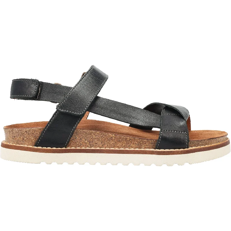 Men's sandals with a buckle closureWomen's Taos Sideways Black Leather