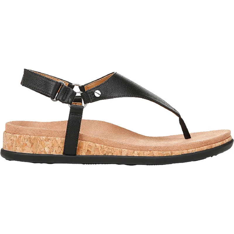 Men's sandals with a flexible sole for easy movementWomen's Vionic Kirra II Black Leather