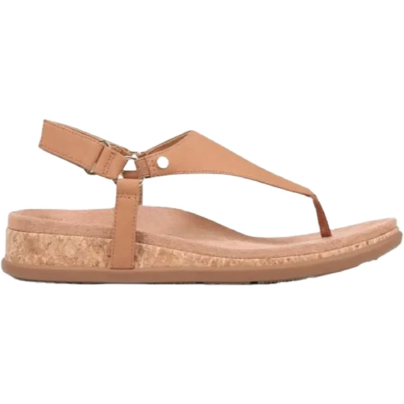 Men's sandals with a removable insole for cleaningWomen's Vionic Kirra II Camel Nubuck Leather