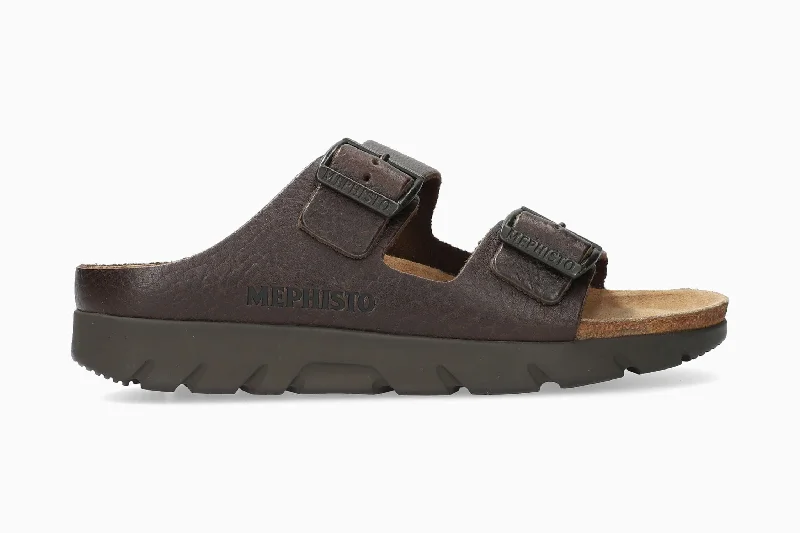 Men's sandals with a stretchy strap for a better fitZonder - Dark Brown