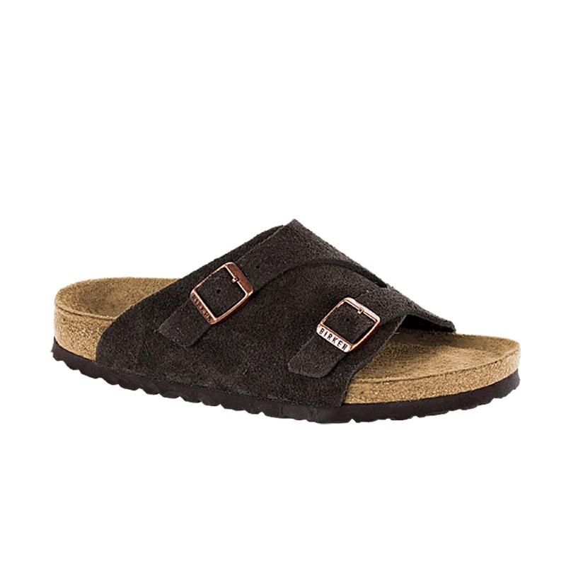 Men's sandals with a buckle closureZurich SFB Mocca Suede Leather