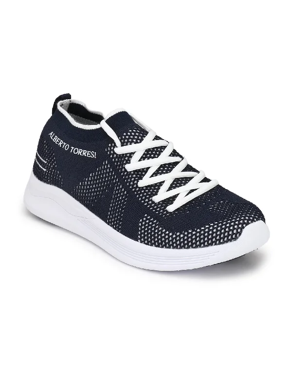 Men's casual sneakers with a mesh upperAlberto Torresi Men's Miles Navy Shoes