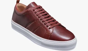 Men's casual shoes with a rubber toe cap for protectionBarker Greg Sneaker - Antique Rosewood