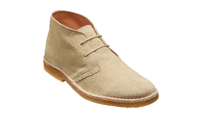 Men's casual shoes with a floral print for a unique styleBarker Monty Desert Boot - Sand Suede