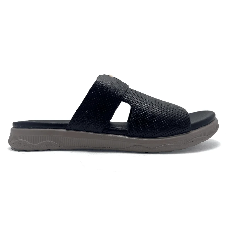 Men's slippers with a soft, flexible soleBlack Casual Slipper