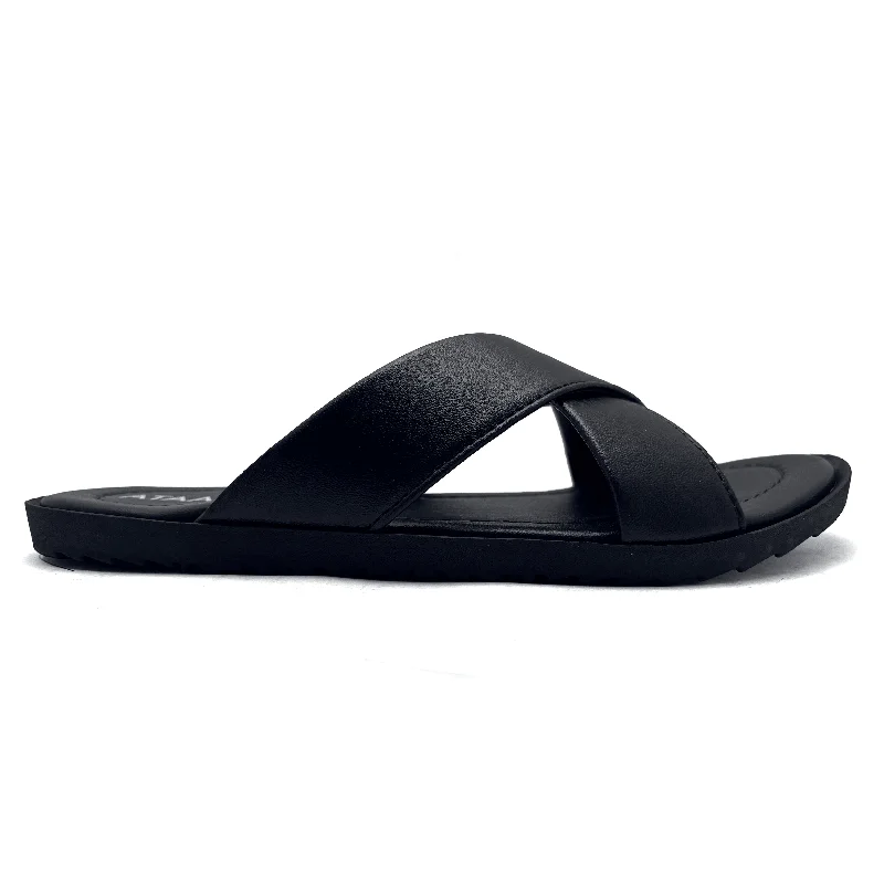 Men's slippers with a pointed toe for a stylish appearanceBlack Casual Slipper